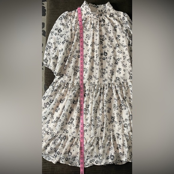 Maison Tara Puff 3/4 Sleeve Dress Size 14 - Picture 9 of 14